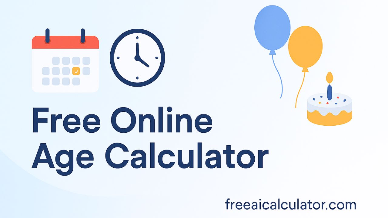 Free Online Age Calculator Tool