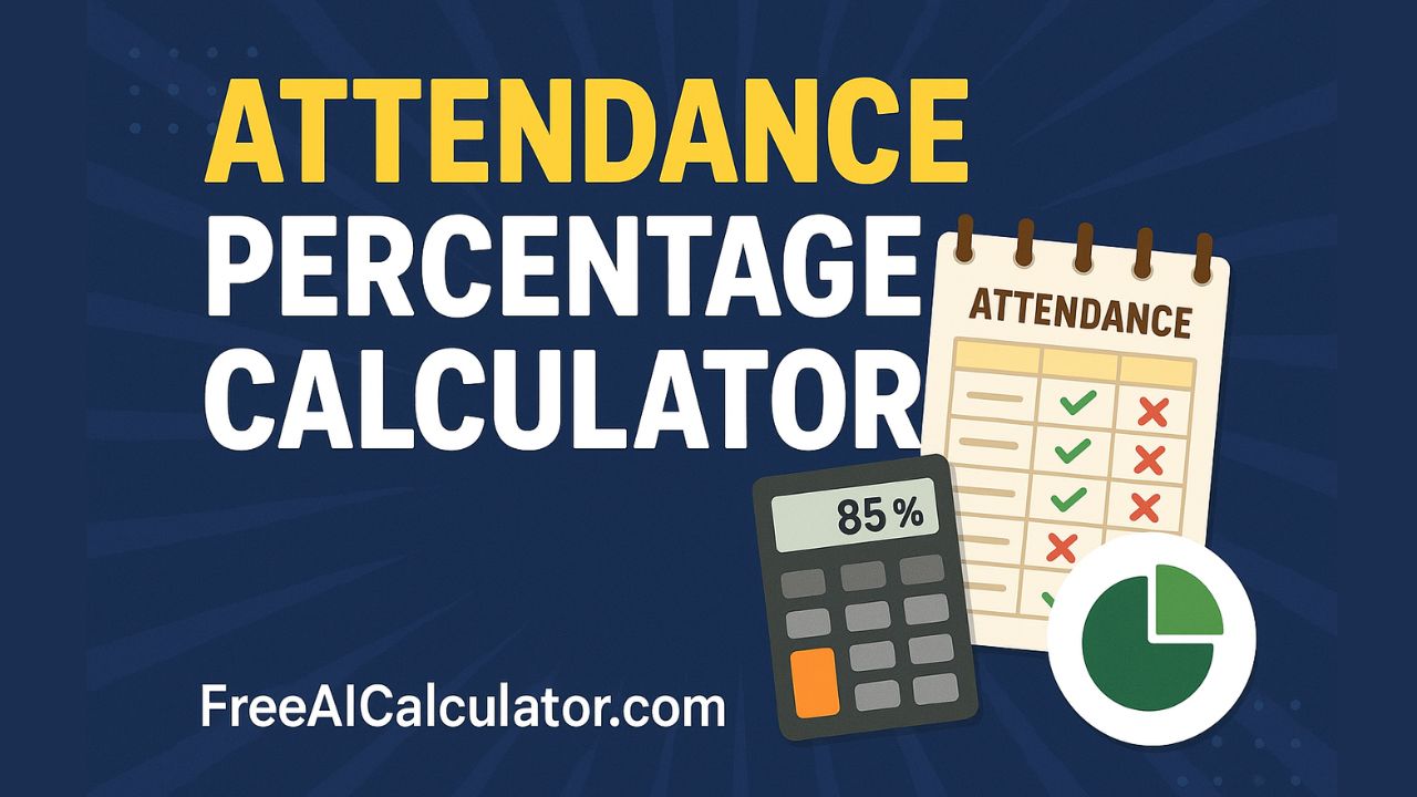 Attendance Percentage Calculator Online