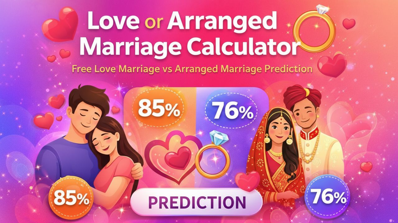 Love or Arranged Marriage Calculator – Free Online Prediction Tool