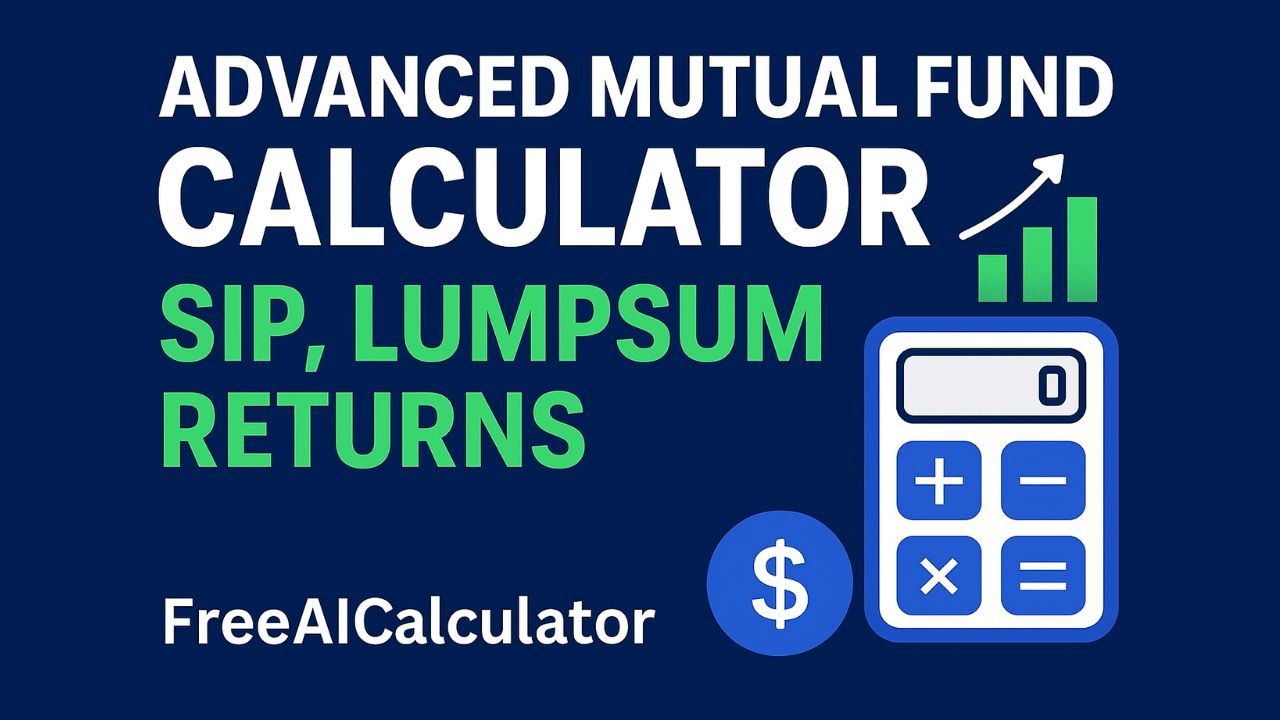 Advanced Mutual Fund Calculator Online
