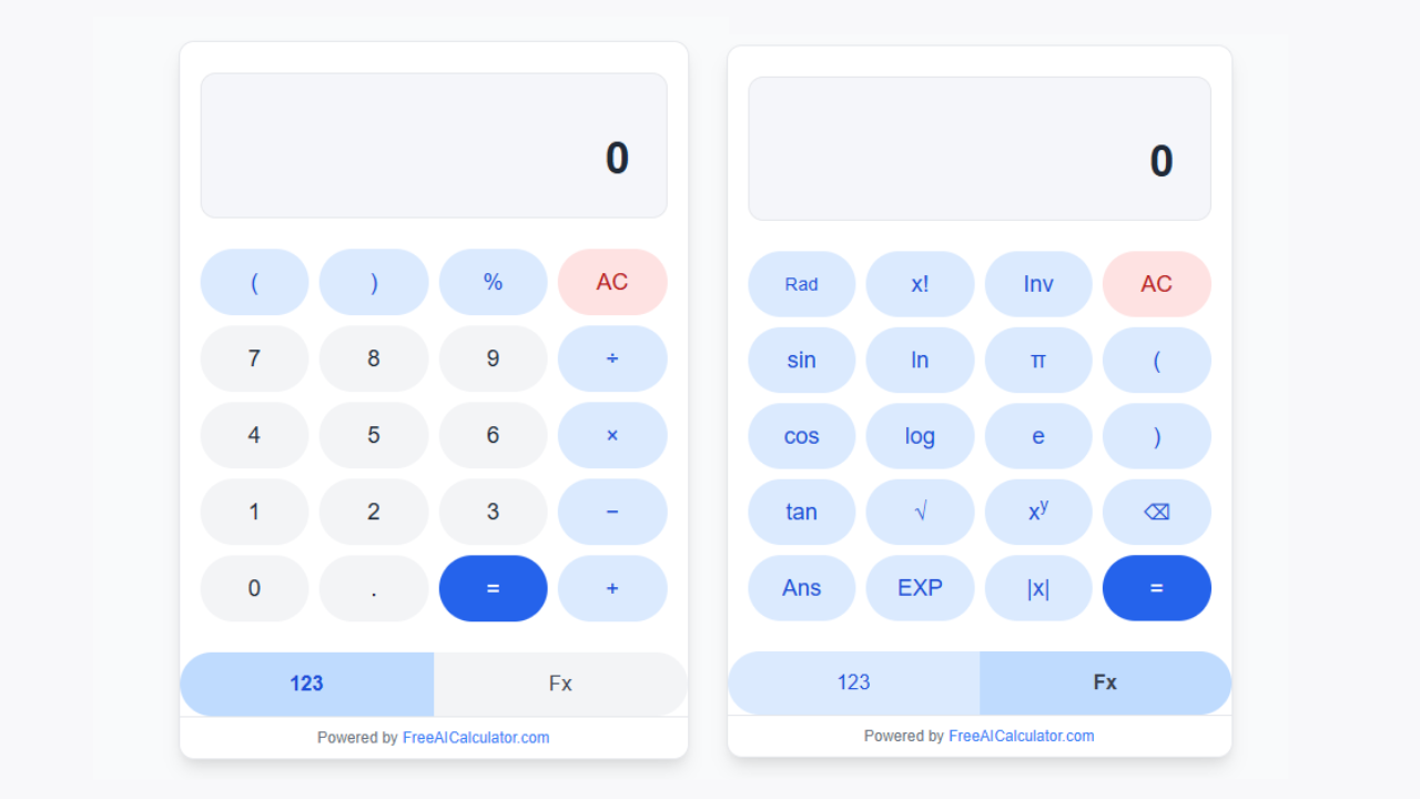 Use Free Online Scientific Calculator