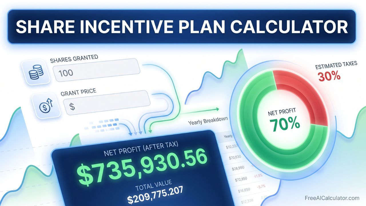 Share Incentive Plan Calculator – Estimate Stock Options, RSU & Equity Value