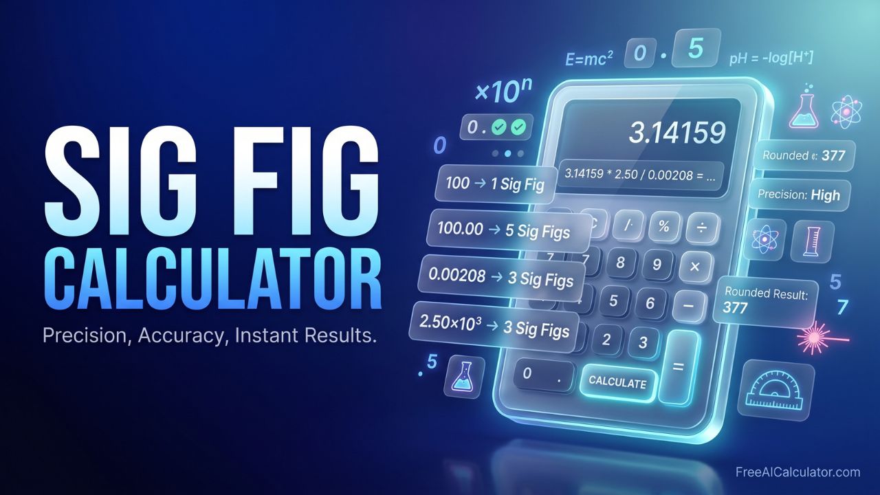 Significant Figures Calculator (Sig Fig Calculator)