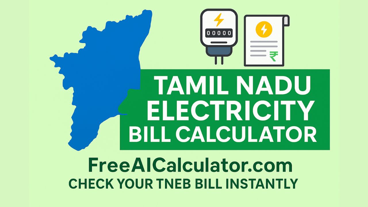 Tamil Nadu Electricity Bill Calculator Online